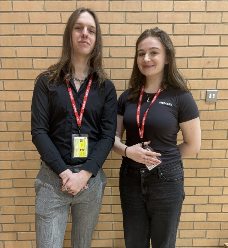 Apprentice students - one an ex-KSHS member