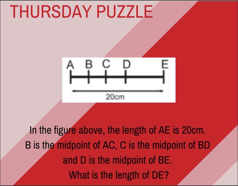 thursday maths puzzle