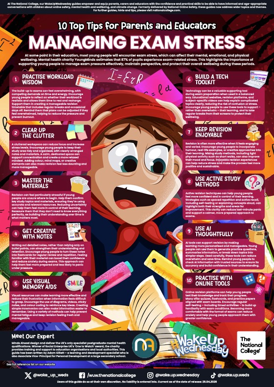 managing exam stress poster