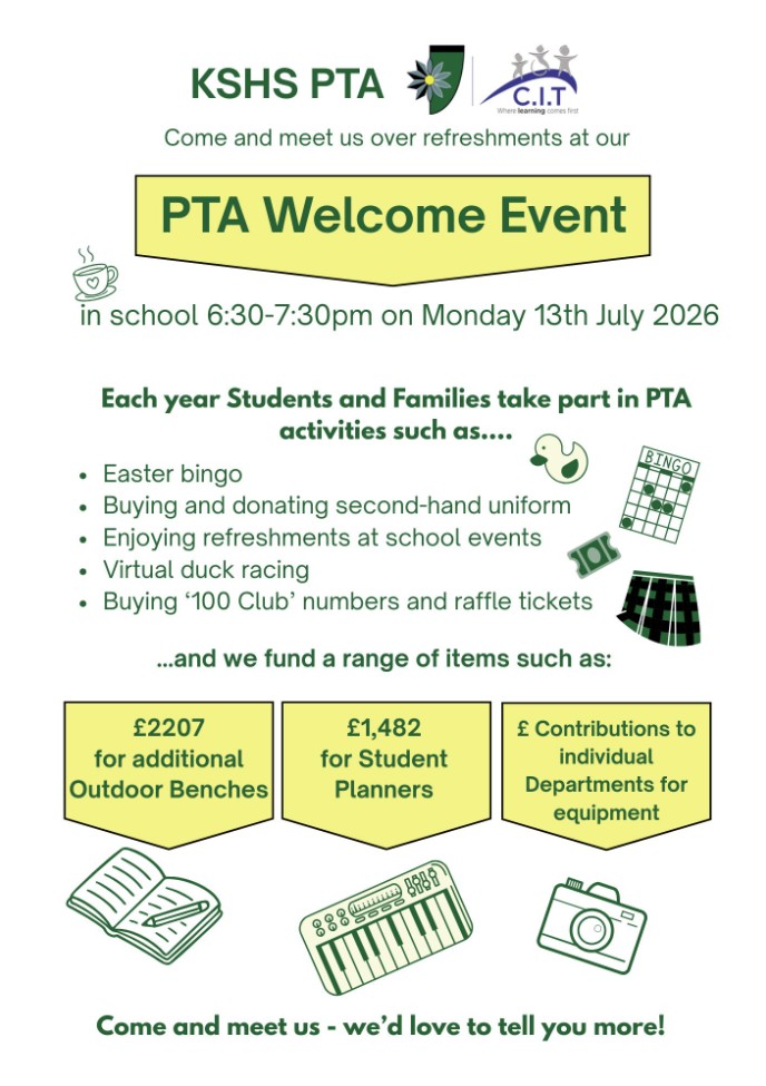 poster advertising PTA event