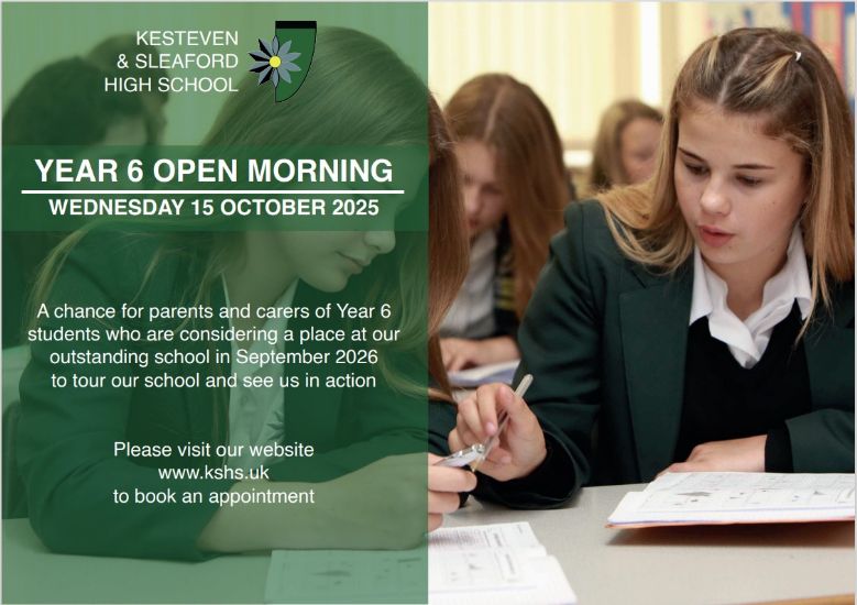 year 6 open morning advert