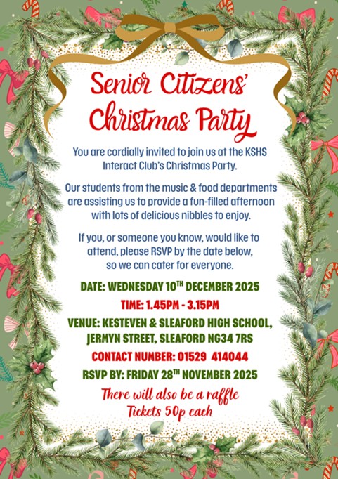 invitation to senior citiziens xmas party