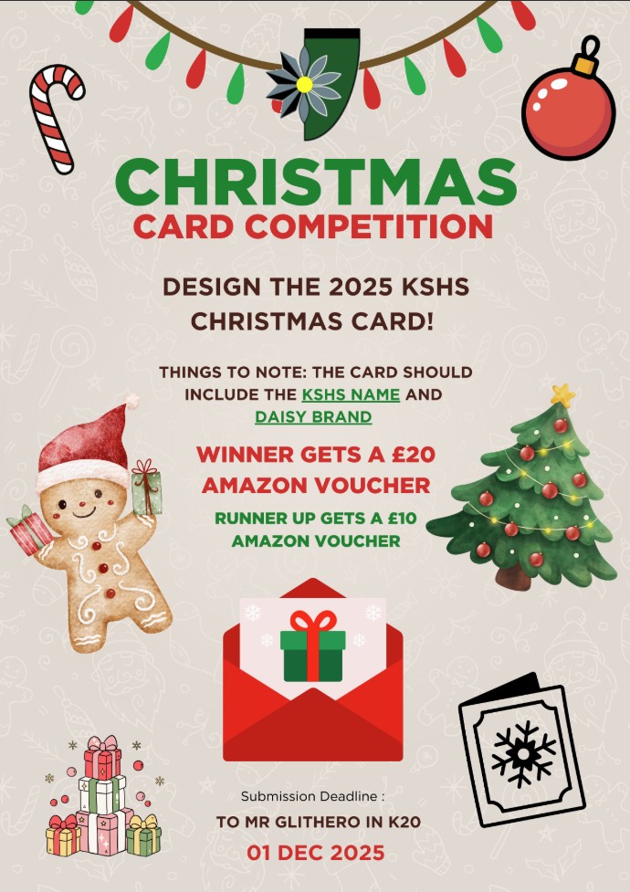 Xmas card competition poster